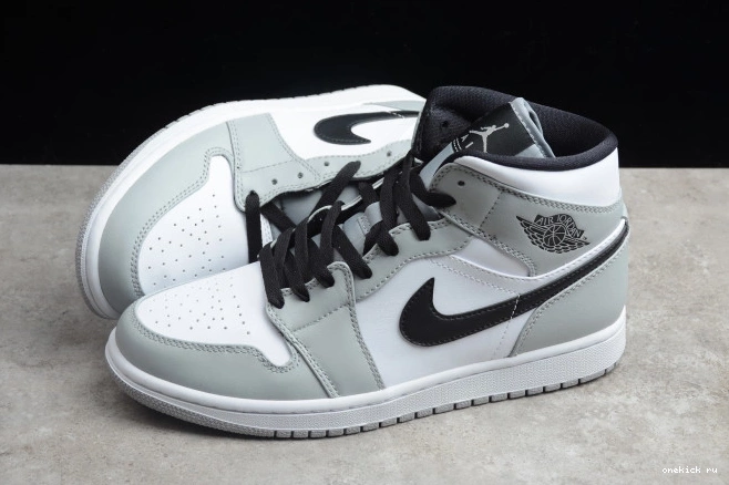Chep Onekick Jordan 1 Grey Smoke Mid 554724-092 AIR Light 0718